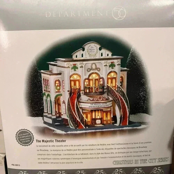 Dept 56 Christmas in the city - the majestic theatre - limited edition - Picture 6 of 14